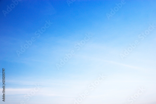 Fluffy blue sky background and white clouds soft focus  and copy space