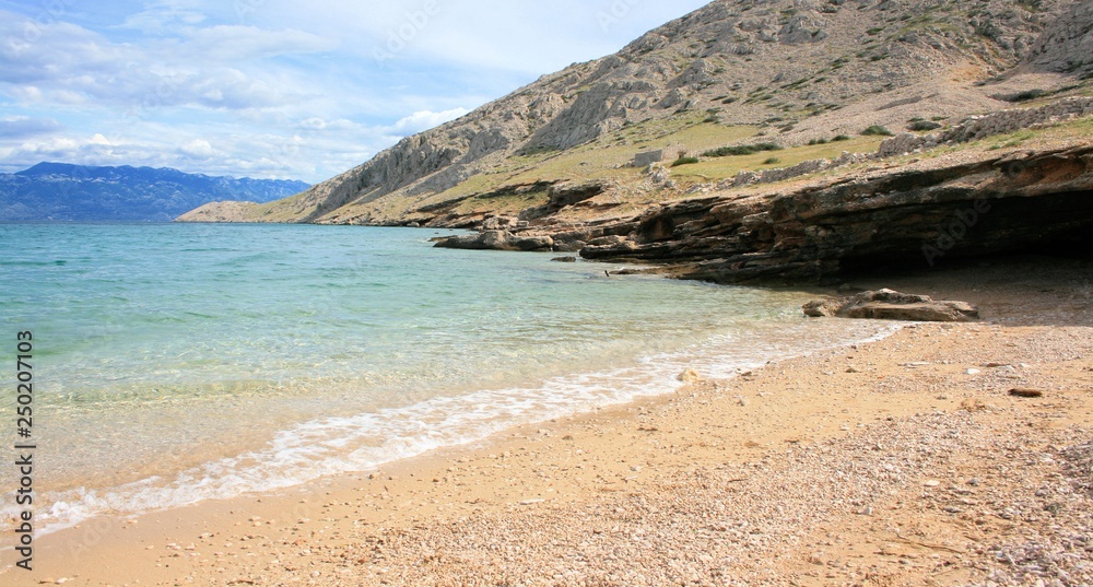 Mala Luka beach, Baska, island Krk, Croatia Mala Luka beach, Baska, island Krk, Croatia