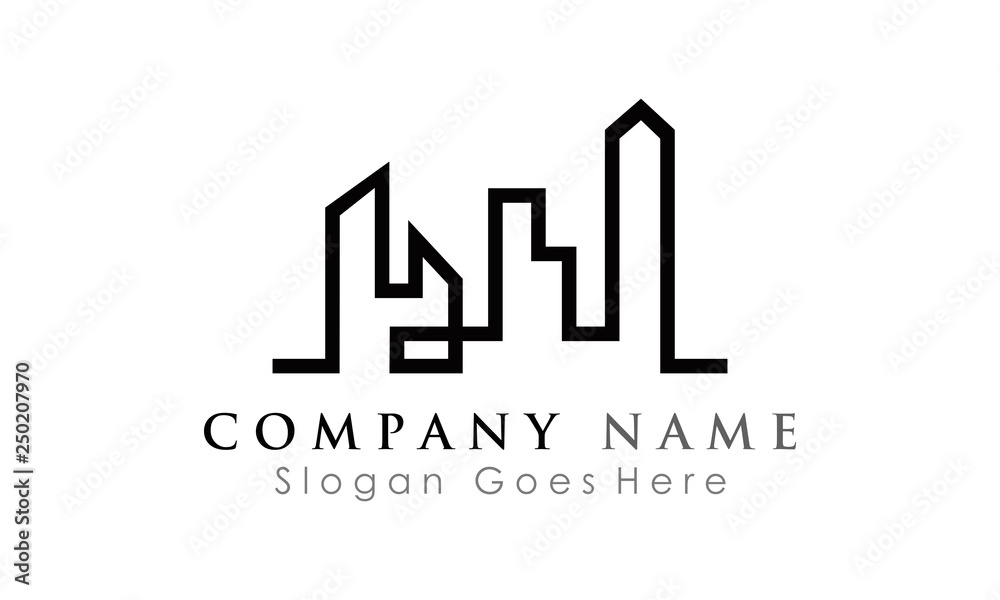 logo apartment vector