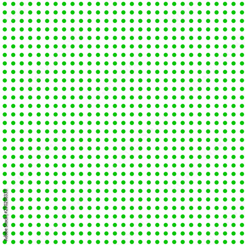 The green dots on white background 
