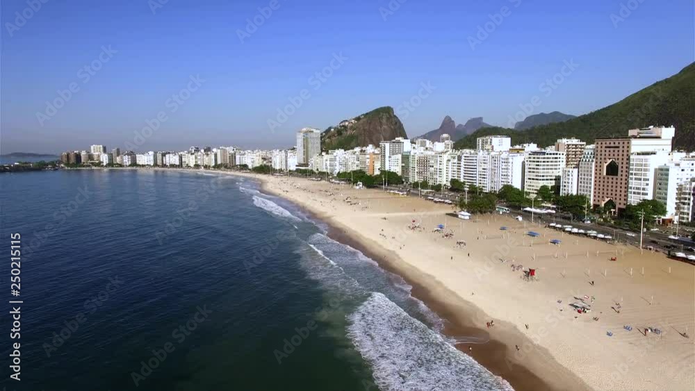 The most famous beach in the world. Copacabana beach. Rio de Janeiro city. Brazil South America. The most famous beach in the world. Copacabana beach. Rio de Janeiro city. Brazil South America.