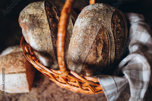 Fresh homemade healthy natural bread
