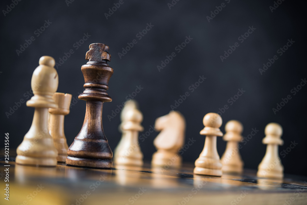 Focus on the chess king Focus on the chess king