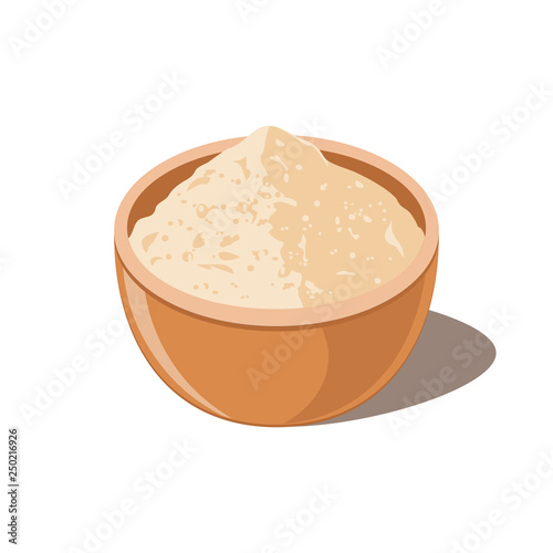Bowl with Soy Powder