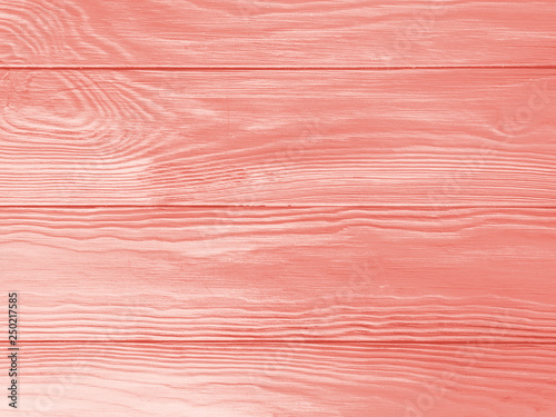 Living coral empty Wooden background