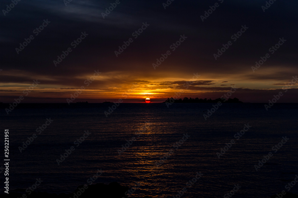 Obraz premium A sunset on beach