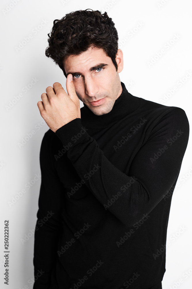 Handsome guy in studio portrait Handsome guy in studio portrait