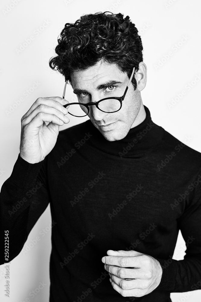 Good looking man in glasses, portrait Good looking man in glasses, portrait
