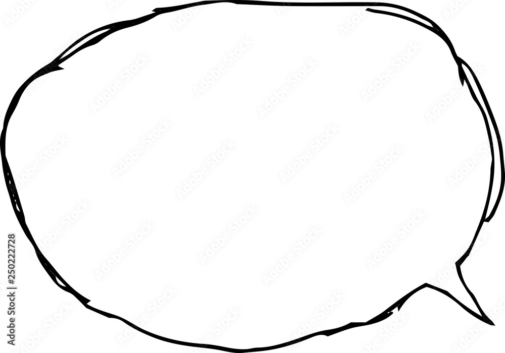 Illustration of a rough graffiti style callout Illustration of a rough graffiti style callout