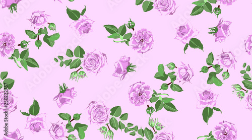 Roses Seamless Pattern for Wedding Decoration.