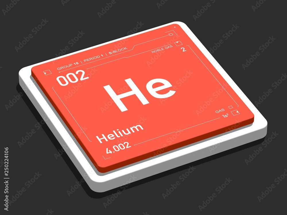 Helium element symbol from periodic table series Helium element symbol from periodic table series