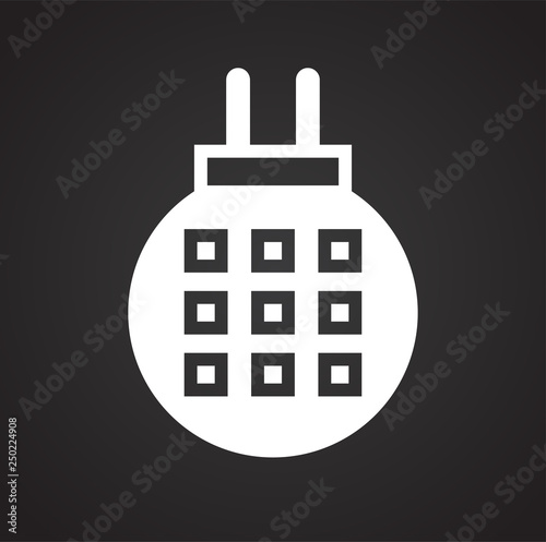 Fumigator icon on black background for graphic and web design, Modern simple vector sign. Internet concept. Trendy symbol for website design web button or mobile app