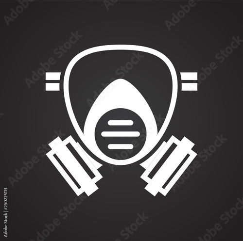 Debugging icon on black background for graphic and web design, Modern simple vector sign. Internet concept. Trendy symbol for website design web button or mobile app