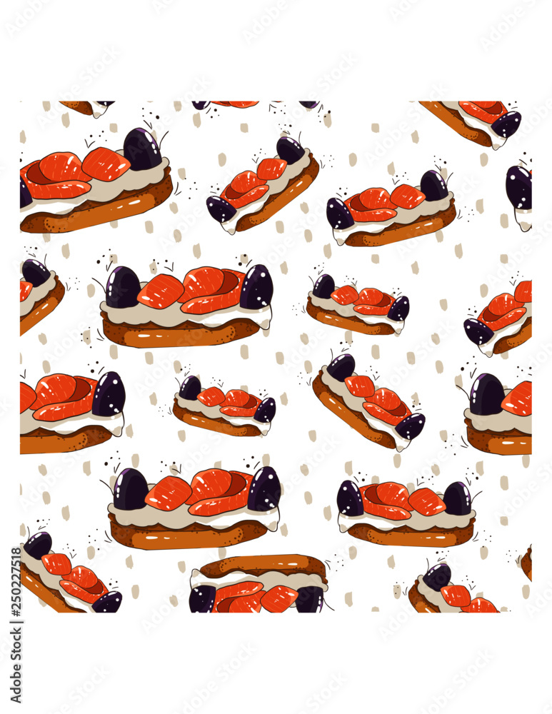 sandwich, bruschetta with fish, olives and feta. picture sandwich, bruschetta with fish, olives and feta. picture