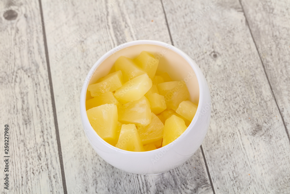 Marinated pineapple pieces Marinated pineapple pieces