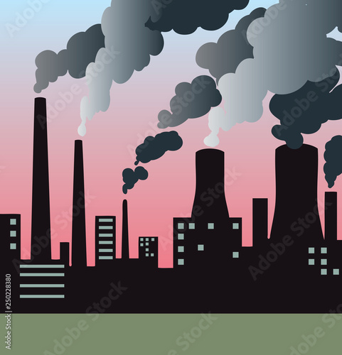 city and smog