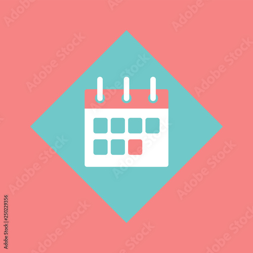 Calendar with clipboard vector, schedule events planner isolated icon. Paper object with deadlines, appointments of business plan organizer