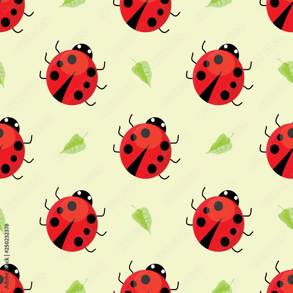 seamless pattern with ladybugs seamless pattern with ladybugs