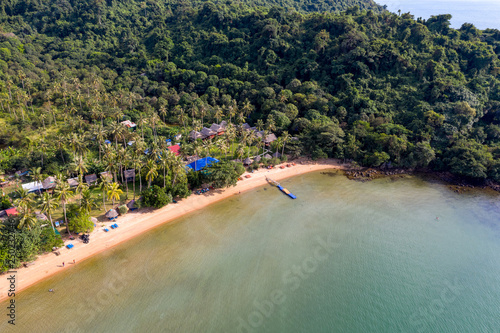 Rabbit island at Kampot - Cambodia - this is small island 20 km from land , can take boat go along 20 minutes