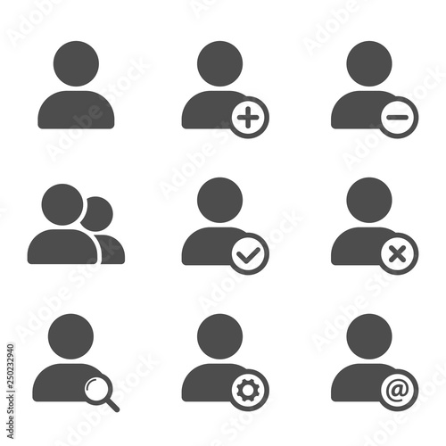 user account ui web button. ui elements. user vector icons on trendy gradients for web, mobile and user interface design