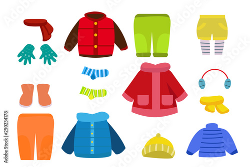 collection of children clothes
