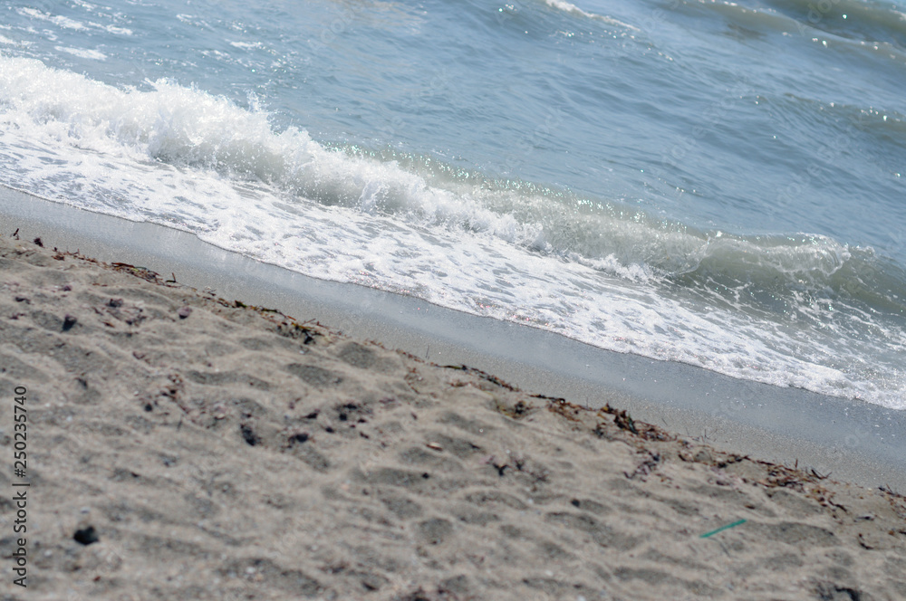 The beach and the sea. Waves. Relaxation. Travels The beach and the sea. Waves. Relaxation. Travels