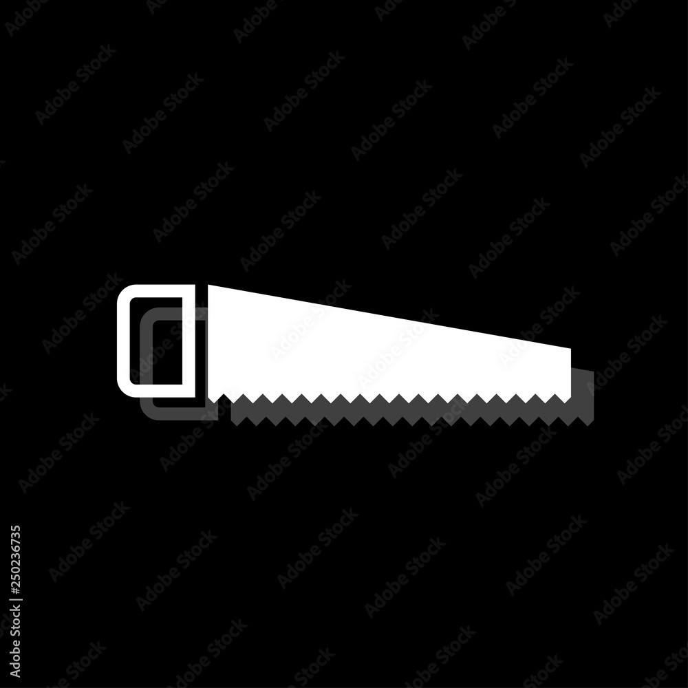 Saw icon flat