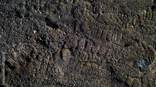 footprints on the ground photo
