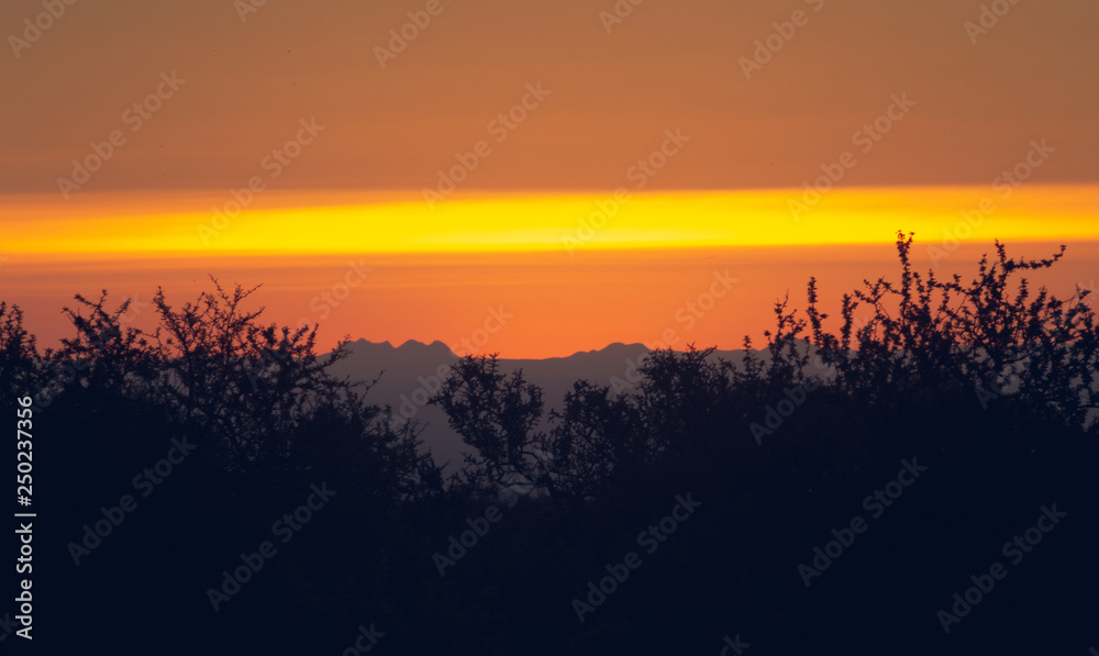 Obraz premium Fire in the sky