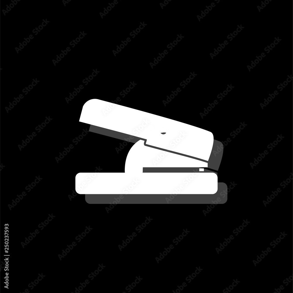 Hole puncher icon flat Hole puncher icon flat