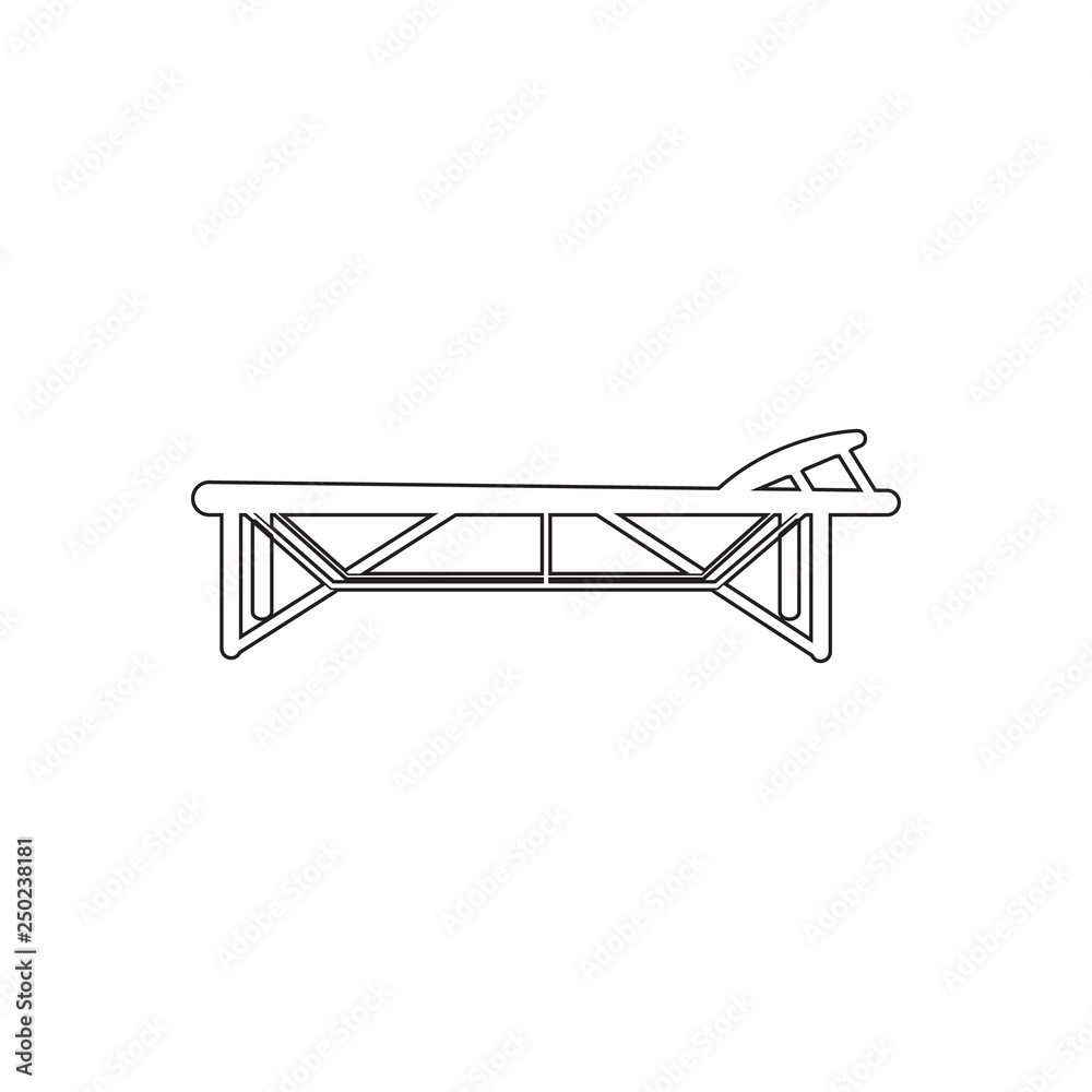 massage table icon. Element of Barber for mobile concept and web apps icon. Outline, thin line icon for website design and development, app development massage table icon. Element of Barber for mobile concept and web apps icon. Outline, thin line icon for website design and development, app development
