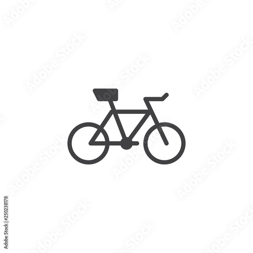 Bicycle vector icon. filled flat sign for mobile concept and web design. Bike simple glyph icon. Symbol, logo illustration. Pixel perfect vector graphics
