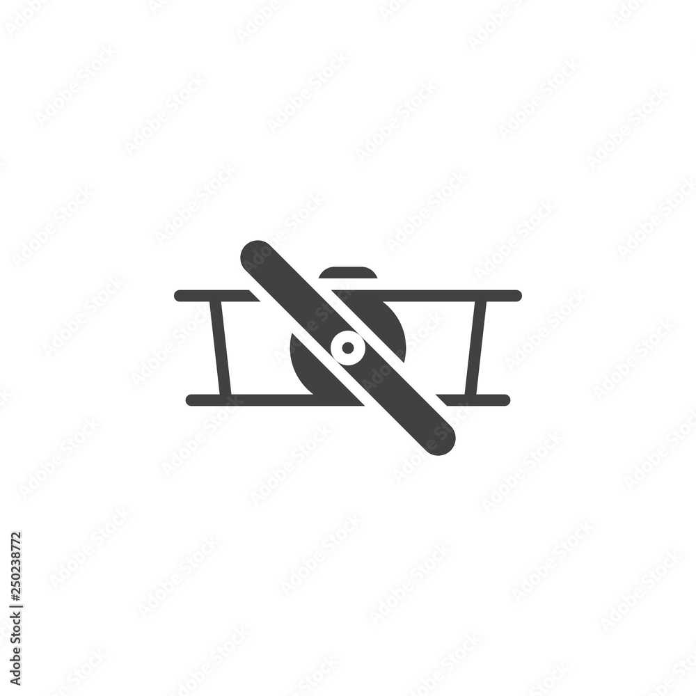 Retro biplane vector icon. filled flat sign for mobile concept and web design. Propeller airplane simple glyph icon. Symbol, logo illustration. Pixel perfect vector graphics Retro biplane vector icon. filled flat sign for mobile concept and web design. Propeller airplane simple glyph icon. Symbol, logo illustration. Pixel perfect vector graphics