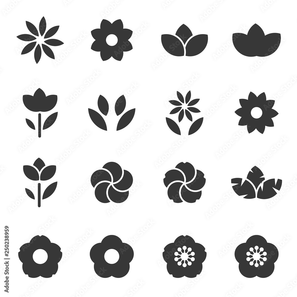 Fototapeta premium flower icon vector