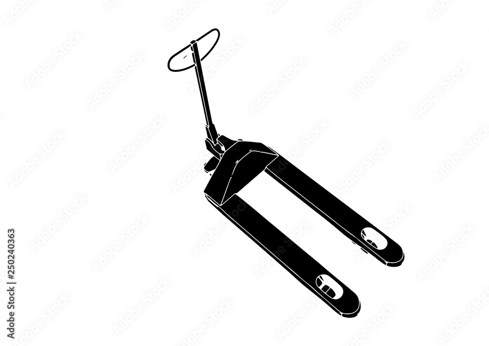 silhouette hand truck vector silhouette hand truck vector