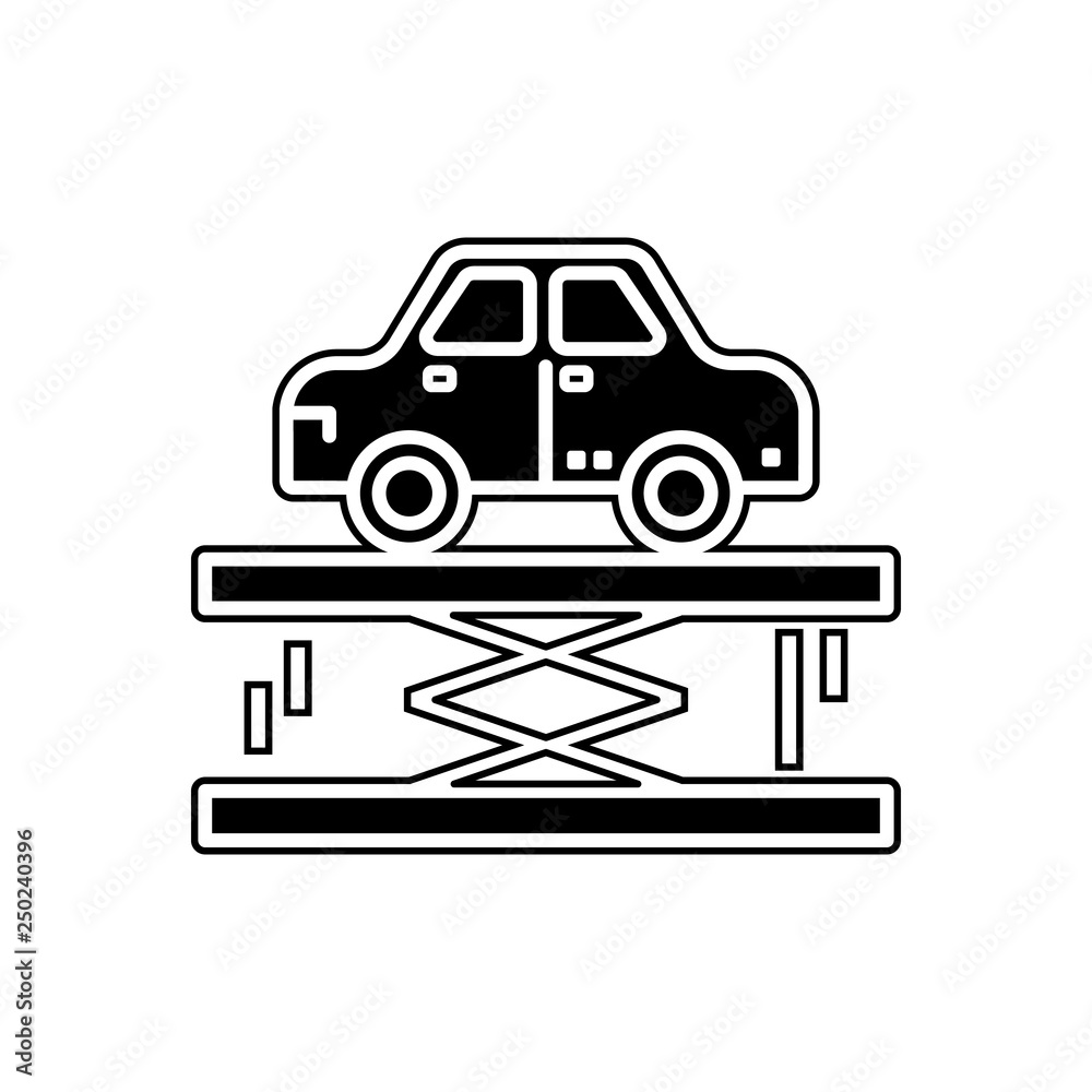 car lifter icon. Element of Cars service and repair parts for mobile concept and web apps icon. Glyph, flat line icon for website design and development, app development car lifter icon. Element of Cars service and repair parts for mobile concept and web apps icon. Glyph, flat line icon for website design and development, app development