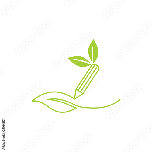 Leaf Logo Design Vector Template Isolated