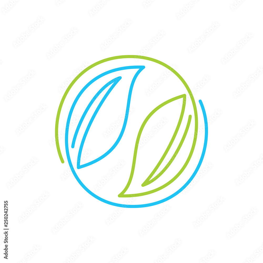 Leaf Logo Design Vector Template Isolated Leaf Logo Design Vector Template Isolated