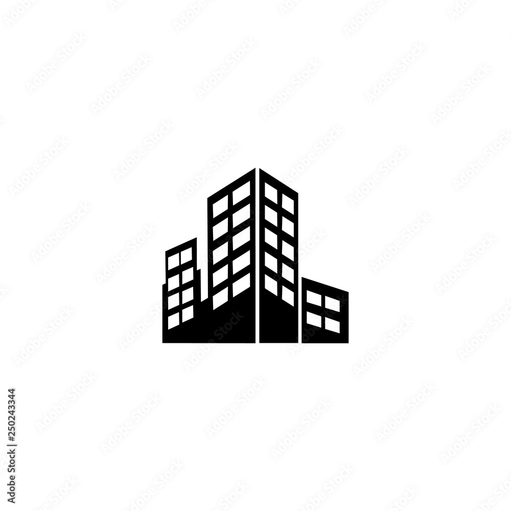 City buildings silhouette