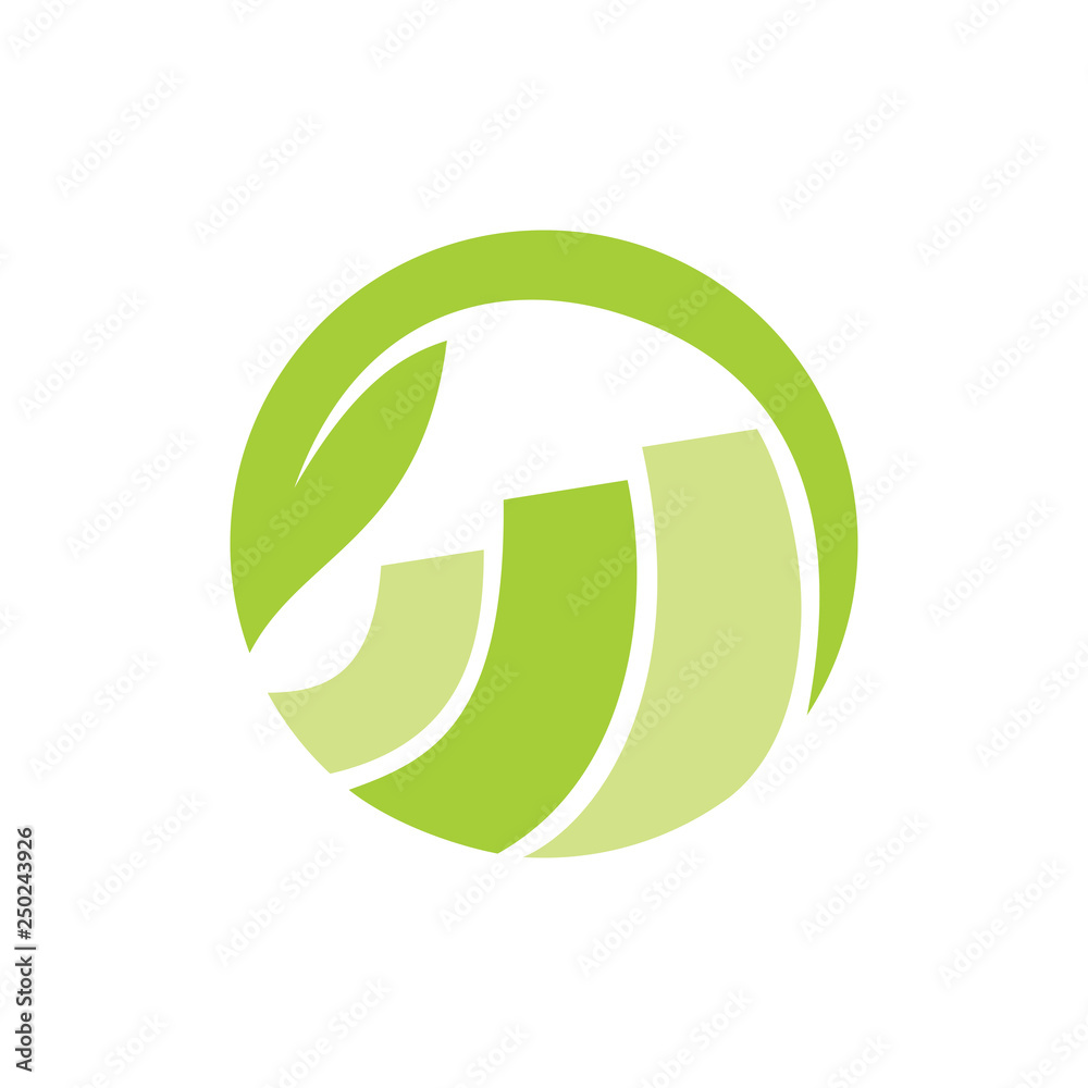 Leaf Logo Design Vector Template Isolated Leaf Logo Design Vector Template Isolated