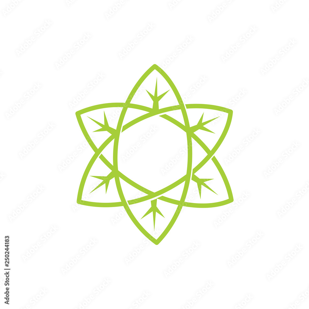 Leaf Logo Design Vector Template Isolated Leaf Logo Design Vector Template Isolated