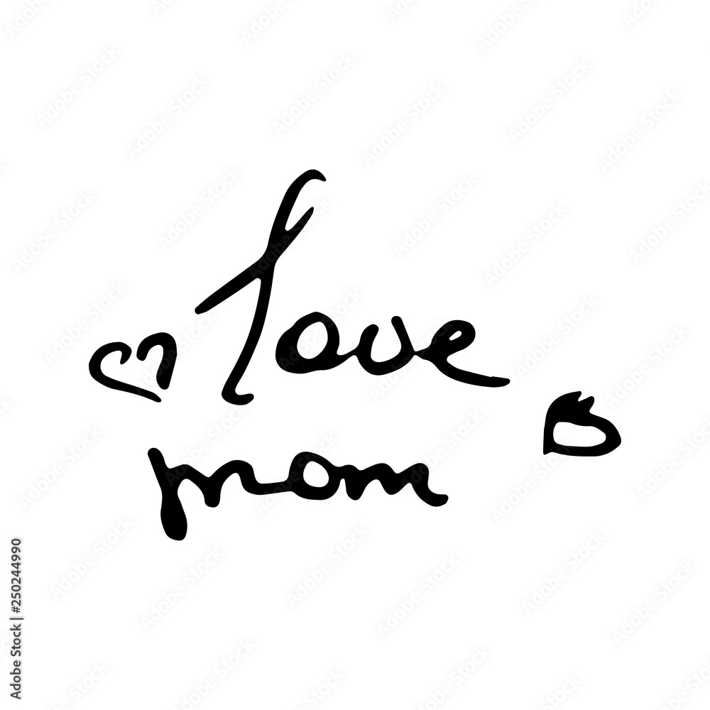 Doodle lettering banner. Image for greeting card, print, tag, t-shirt Doodle lettering banner. Image for greeting card, print, tag, t-shirt