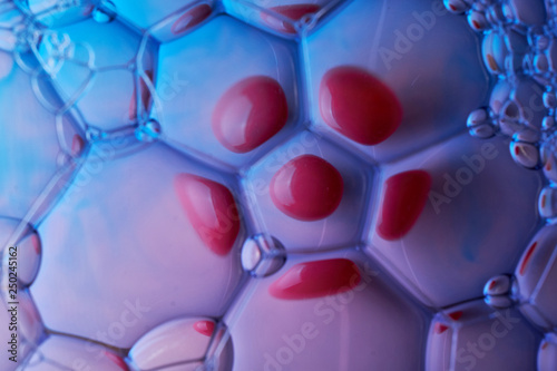 abstract background of colored bubbles