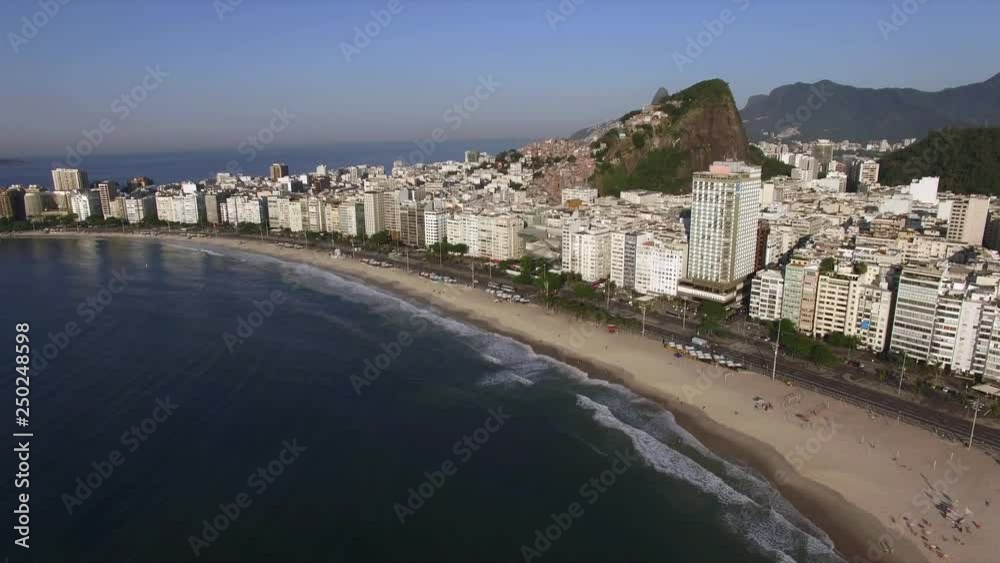 The most famous beach in the world. Copacabana beach. Rio de Janeiro city. Brazil South America. The most famous beach in the world. Copacabana beach. Rio de Janeiro city. Brazil South America.
