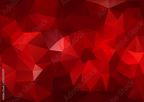 Red Geometric Pattern