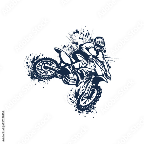 motocross vector