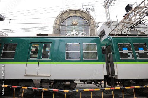a Train pass at Fushimi ku at kyoto photo