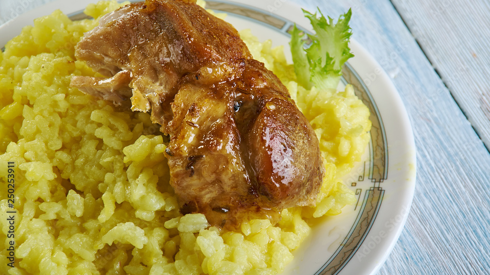 Saffron Risotto with Crispy Pork Saffron Risotto with Crispy Pork