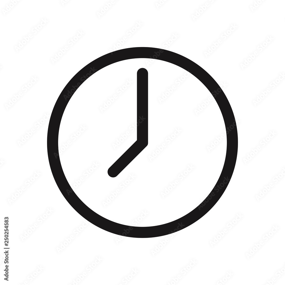 Clock vector icon Clock vector icon
