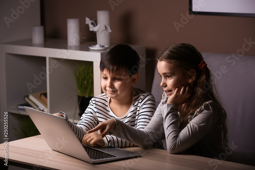 Cute little children with l...